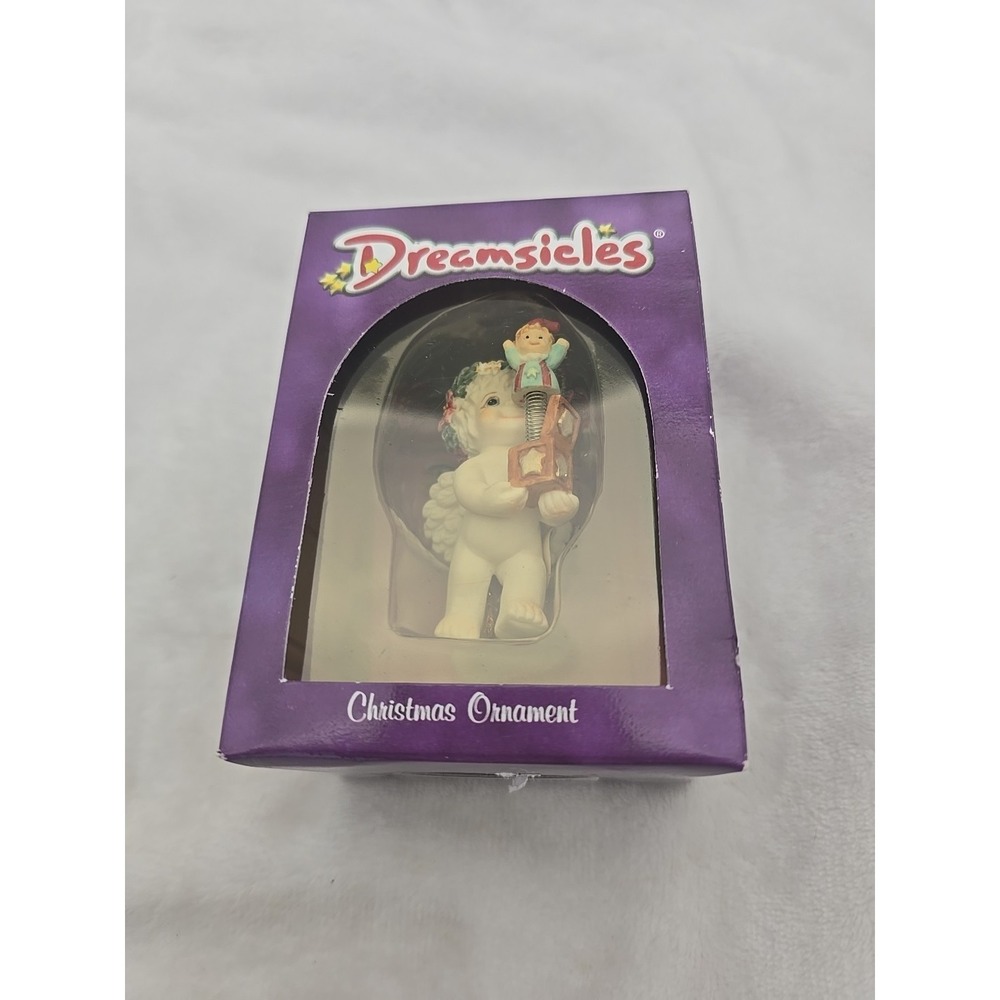 DREAMSICLES Cherub Angel with Jack in the Box - Christmas Ornament